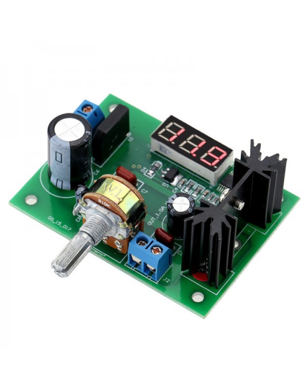 LM317 Adjustable Voltage Regulator Step-down Power Supply Module LED Meter