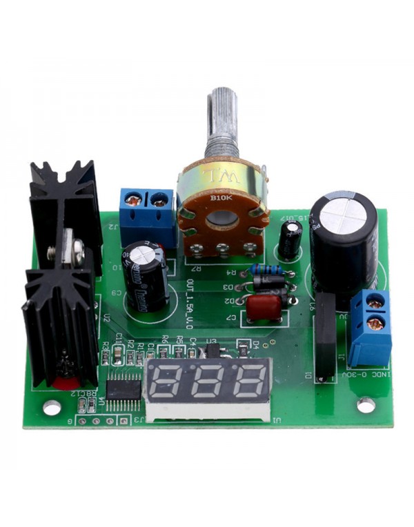 LM317 Adjustable Voltage Regulator Step-down Power Supply Module LED Meter