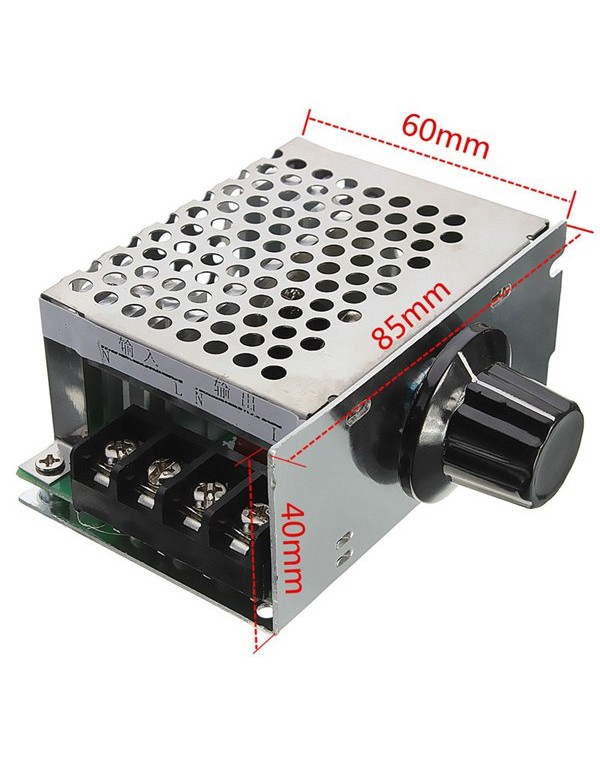 4000W 220V AC SCR Voltage Regulator Dimmer Electric Motor Speed Controller