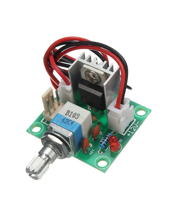 LM317 Voltage Regulator Board Fan Speed Control Wi...