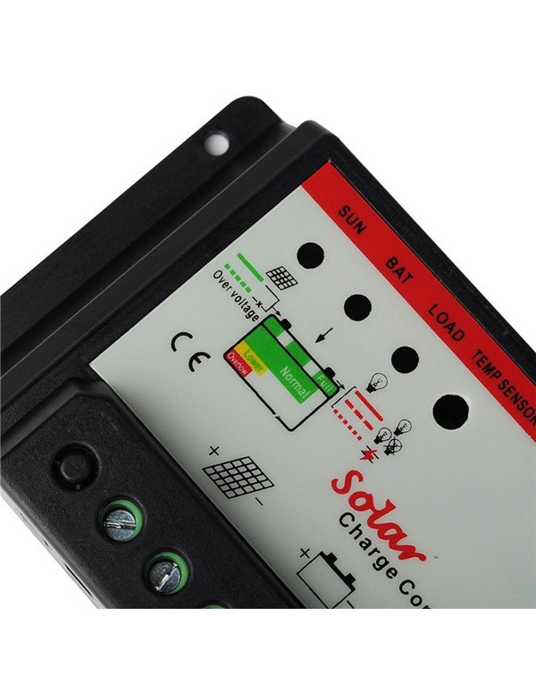 Intelligent 30A PWM Solar Panel Charge Controller Auto Battery Regulator 12V 24V