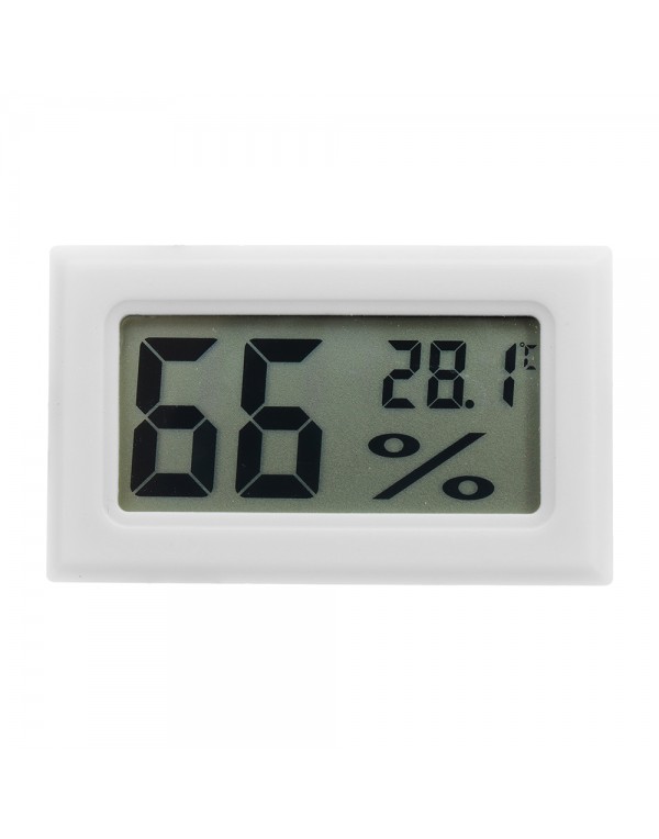 3Pcs Mini LCD Digital Thermometer Hygrometer Fridge Freezer Temperature Humidity Meter White Egg Inc