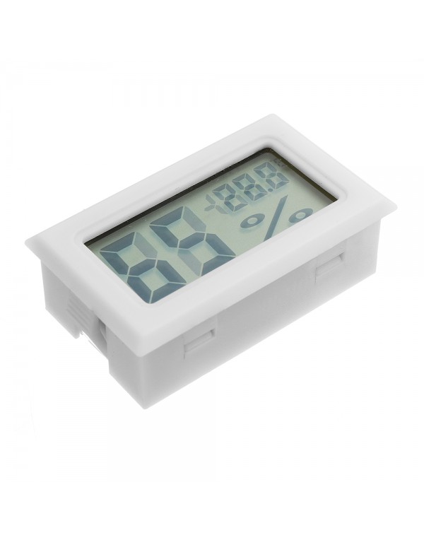 5Pcs Mini LCD Digital Thermometer Hygrometer Fridge Freezer Temperature Humidity Meter White Egg Inc