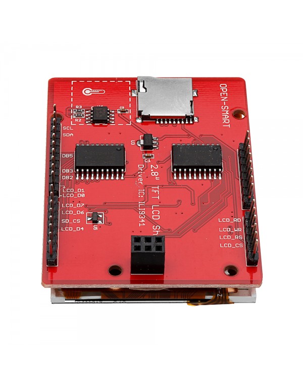 OPEN-SMART 2.8 Inch TFT RM68090 Touch LCD Screen Display Shield On Board Temperature Sensor