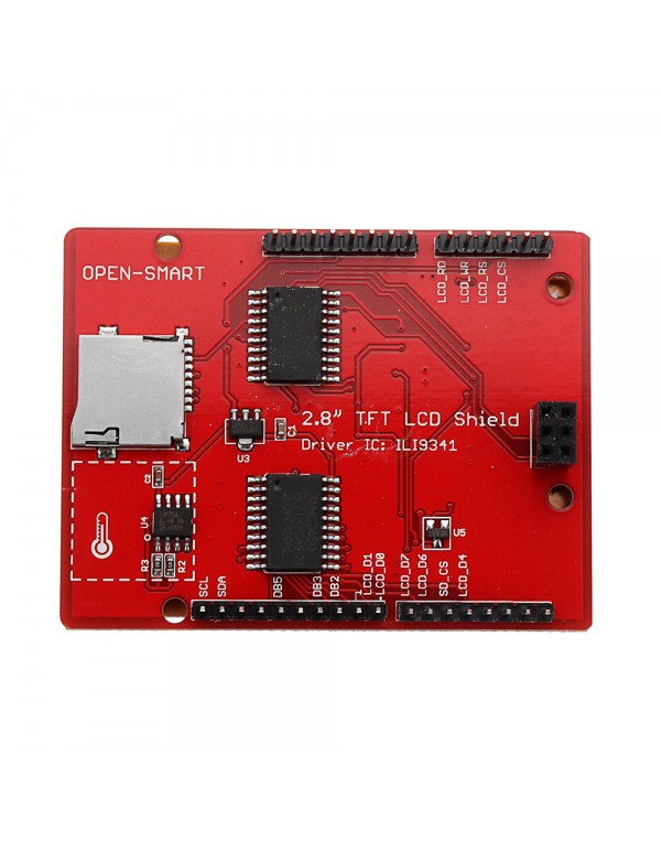 OPEN-SMART 2.8 Inch TFT RM68090 Touch LCD Screen Display Shield On Board Temperature Sensor