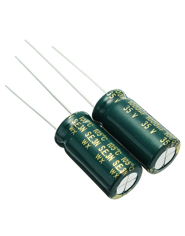 200pcs 35V 1000UF High Frequency Long Life Capacitor LCD Motherboard Power Supply Electrolytic Capacitor ROHS 10 x 20mm