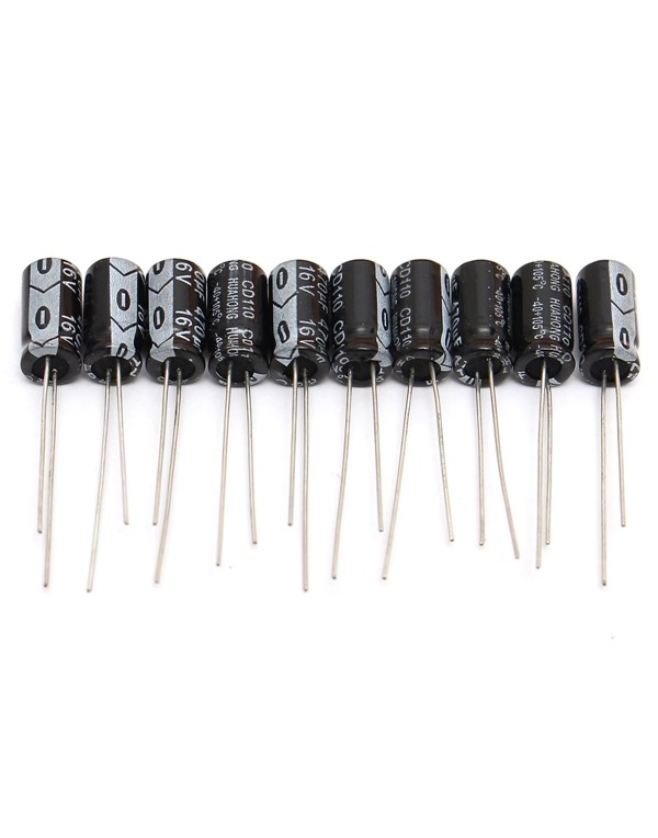 1200pcs 12 Value 1uF~470uF Electrolytic Capacitors Assortment Kit 100pcs Each Value