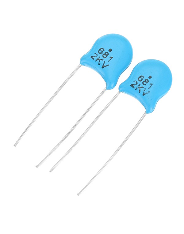 1000pcs 10 Values 102K-681K 2KV High Voltage Ceramic Capacitors Kit Assortment Set Component Pack 10pcs Each Value