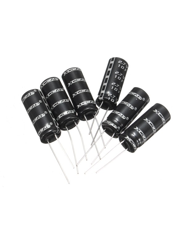 20pcs 2.7V 10F Cylindrical Ultra Super Farad Capacitor High Power Capacitance Supercap Fast Charge Long Life 10 x 26mm