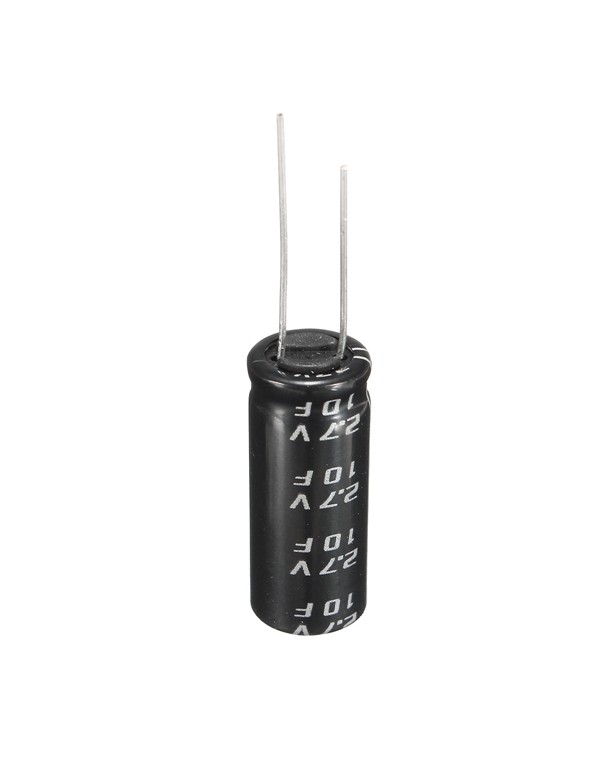 20pcs 2.7V 10F Cylindrical Ultra Super Farad Capacitor High Power Capacitance Supercap Fast Charge Long Life 10 x 26mm