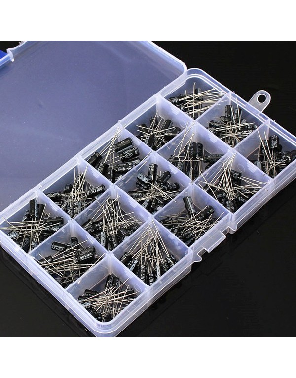 1000pcs 0.1-220uF 15 Value Electrolytic Capacitor ...