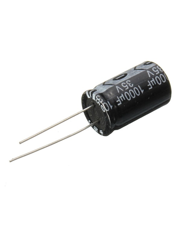 50pcs 35V 1000uF Electrolytic Capacitor Low ESR 13 x 20mm