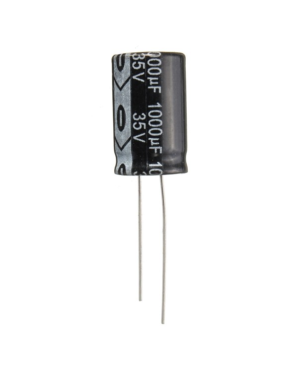 50pcs 35V 1000uF Electrolytic Capacitor Low ESR 13 x 20mm