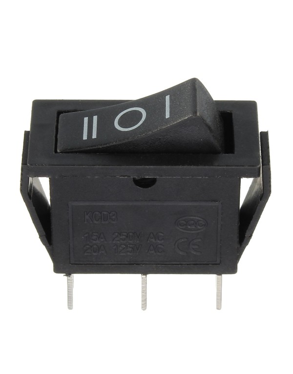 KCD3-3PD Rectangle Rocker Switch 3P3T  125C off-on...