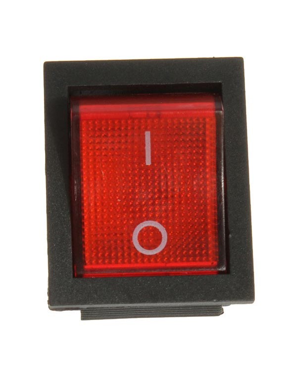 15Pcs Red Light 4 Pin DPST ON-OFF Rocker Boat Switch 13A/250V 20A/125V