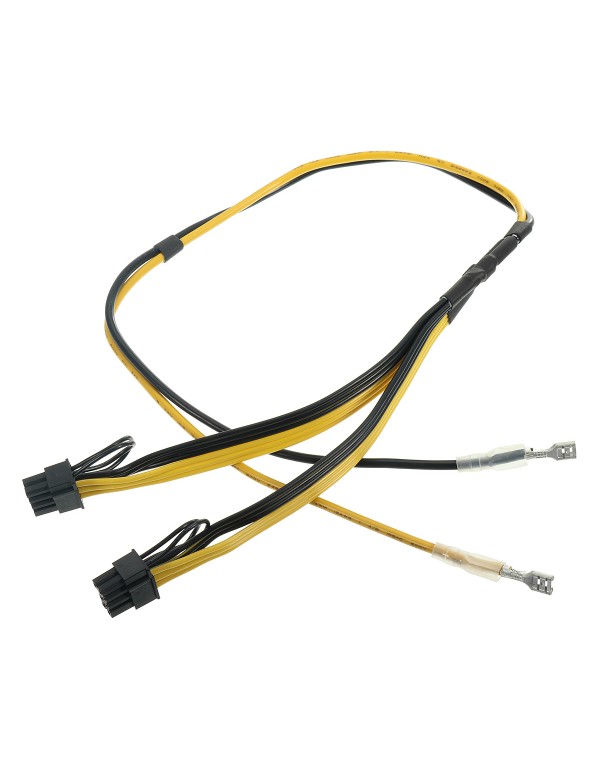 Dual PCIe 8pin Power Cord 6+2pin DIY Splitter Powe...