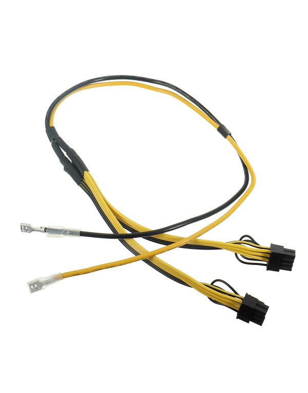 Dual PCIe 8pin Power Cord 6+2pin DIY Splitter Power Cable