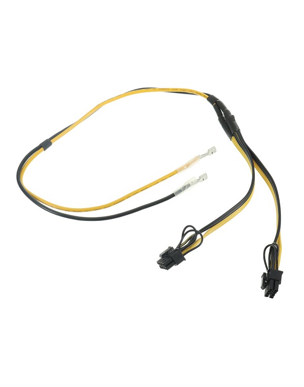 Dual PCIe 8pin Power Cord 6+2pin DIY Splitter Power Cable