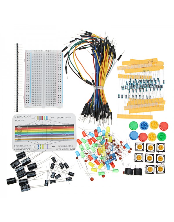 Resistor Buzzer Breadboard LED Dupont Cable Electr...