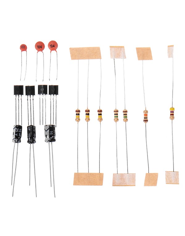 10Pcs DIY White Noise Signal Generator Kit Two Way Signal Output