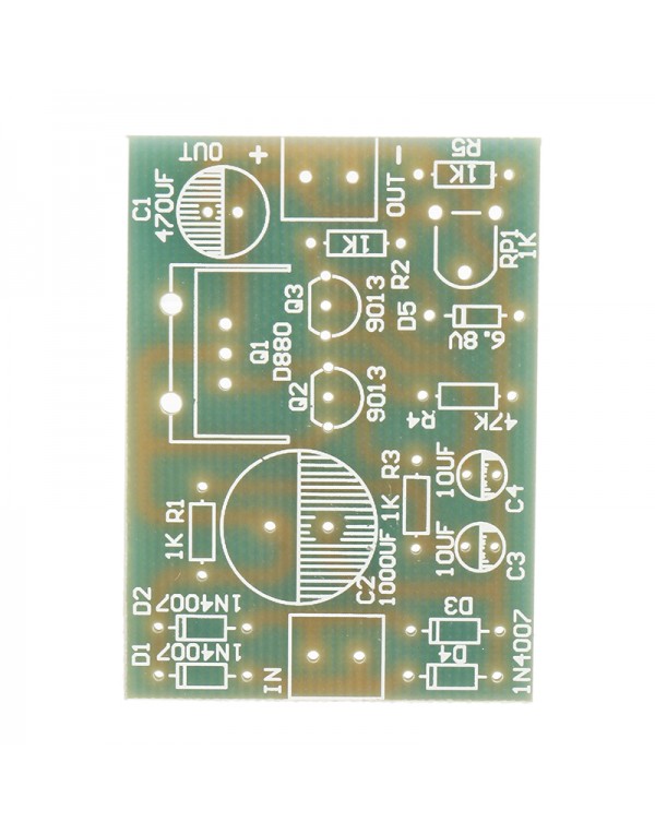 5Pcs DIY D880 Transistor Series Power Supply Regulator Module Board Kit