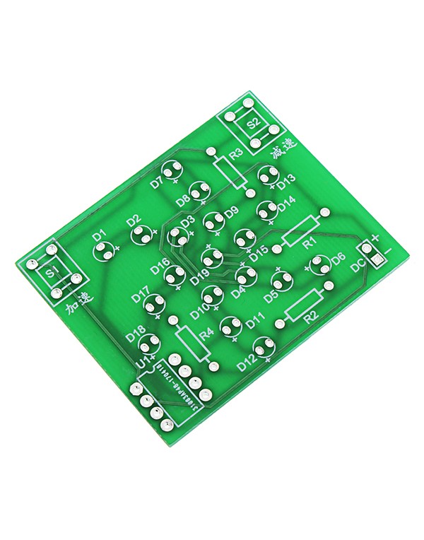 DC 5V DIY Electronic Windmill Training Kit Speed Adjustable MCU Course Design Set For Soldering