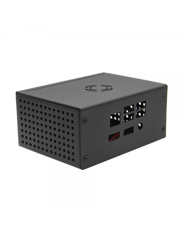 Metal Case + Power Control Switch + Cooling Fan For X820 SSD/HDD Storage Board