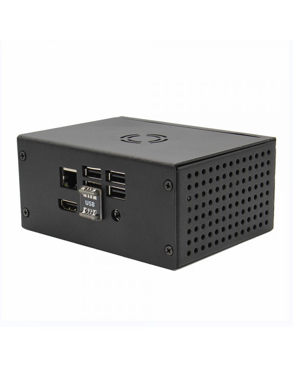 Metal Case + Power Control Switch + Cooling Fan For X820 SSD/HDD Storage Board