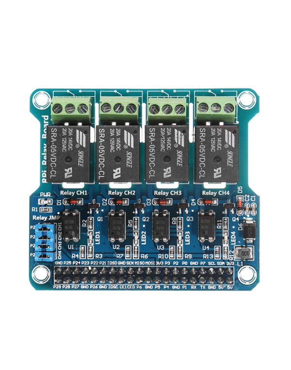 4 Channel 5A 250V AC/30V DC Compatible 40Pin Relay...