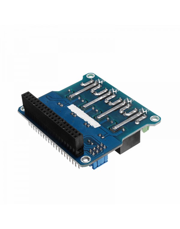 4 Channel 5A 250V AC/30V DC Compatible 40Pin Relay Board