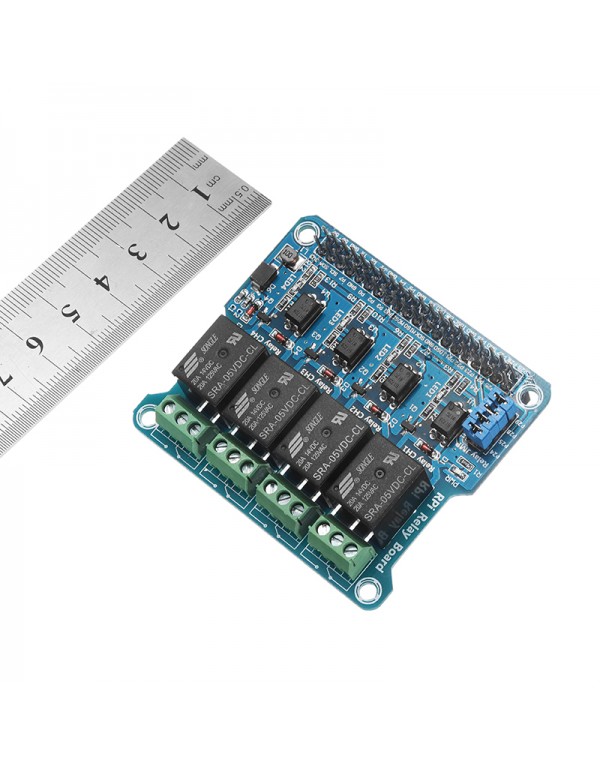 4 Channel 5A 250V AC/30V DC Compatible 40Pin Relay Board